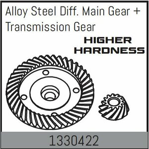 Absima Alloy Steel Diff. Main Gear + Transmission Gear
