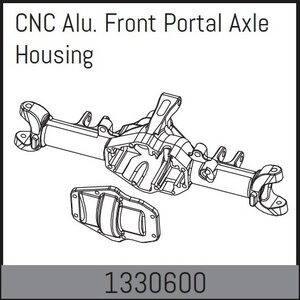 Absima CNC Alu. Front Portal Axle Housing - Yucatan