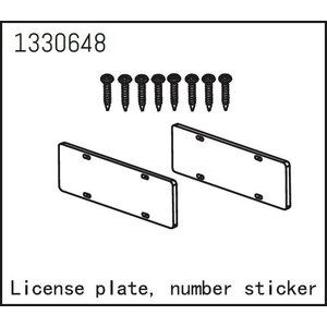 Absima License Plate and Sticker - Yucatan