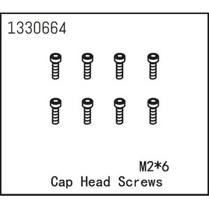 Absima Cap Head Screws M2*6 (8)