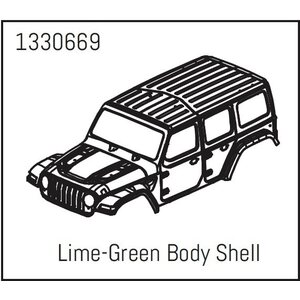 Absima PC Body Shell Lime-Green - Yucatan