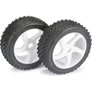 Absima Wheel Set Buggy "5 Spoke / Dirt" white 1:8 (2 pcs)