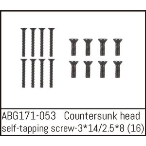 Absima Countersunk Screw M3*14 (8) / M2.5*8 (8)