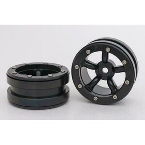 Metsafil Beadlock Wheels PT-Safari Black/Black 1.9 (2 pcs)