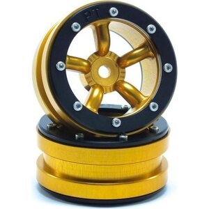 Metsafil Beadlock Wheels PT-Safari Gold/Black 1.9 (2 pcs)