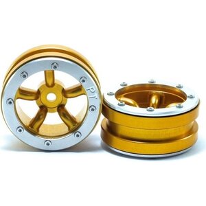 Metsafil Beadlock Wheels PT-Safari Gold/Silver 1.9 (2 pcs)