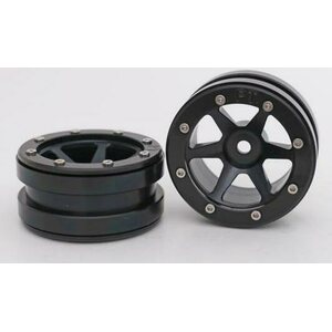 Metsafil Beadlock Wheels PT-Slingshot Black/Black 1.9 (2 pcs)