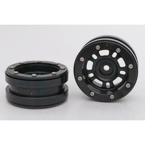 Metsafil Beadlock Wheels PT-Distractor Black/Black 1.9 (2 pcs)