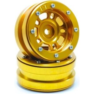 Metsafil Beadlock Wheels PT-Distractor Gold/Gold 1.9 (2 pcs)