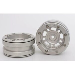 Metsafil Beadlock Wheels PT-Distractor Silver/Silver 1.9 (2 pcs)
