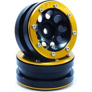 Metsafil Beadlock Wheels PT-Ecohole Black/Gold 1.9 (2 pcs)