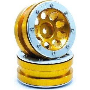 Metsafil Beadlock Wheels PT-Ecohole Gold/Silver 1.9 (2 pcs)