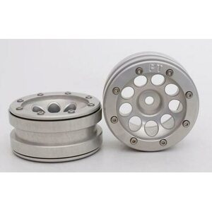 Metsafil Beadlock Wheels PT-Ecohole Silver/Silver 1.9 (2 pcs)