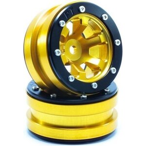 Metsafil Beadlock Wheels PT-Claw Gold/Black 1.9 (2 pcs)