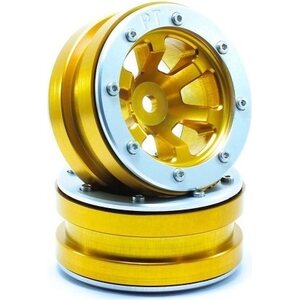 Metsafil Beadlock Wheels PT-Claw Gold/Silver 1.9 (2 pcs)