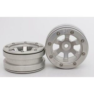 Metsafil Beadlock Wheels PT-Claw Silver/Silver 1.9 (2 pcs)