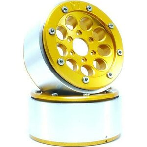 Metsafil Beadlock Wheels GUN Gold/Gold 1.9 (2) w/o Hub