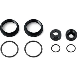 Team Associated 16mm Shock Collar and Seal Retainer Set, black