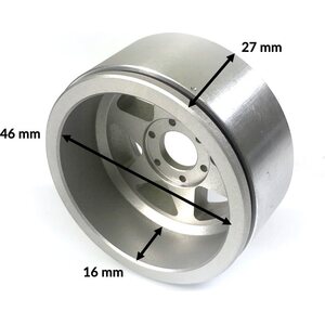 Metsafil Beadlock Wheels GEAR Silver/Black 1.9 (2) w/o Hub