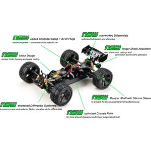 Absima Torch 1:8 Truggy Gen2.1 RTR 4s LiPo paketti