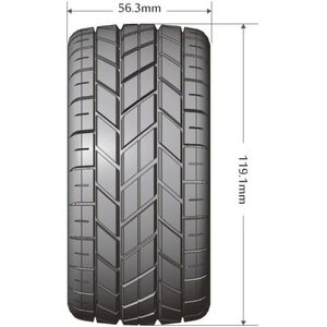 Louise MFT ST-ROCKET BEADLOCK RIM, BLACK
 1/2 OFFSET 14MM 1/10 STADIUM TRUCK 2,8 LOUISE