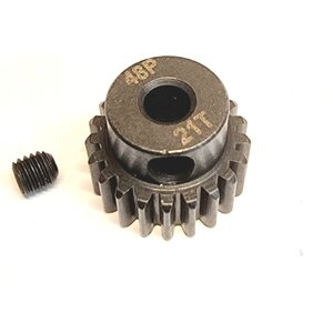 ValueRC HSS 48DP Motor Pinions Gear - Black for 3.175 Shaft M3 Screw Hole with set screw 17T-23T