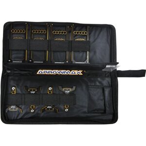 Arrowmax Set-Up System For 1/8 Off-Road & Truggy Cars With Bag Black Golden Limited Edition (AM-171042LE)