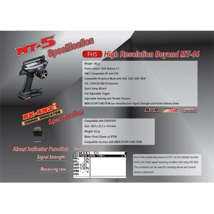 Sanwa MT-5 FH5 4-Channel 2.4gHz Radio System With RX-493i