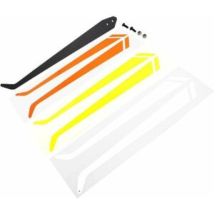 SAB Goblin Includes:  - Carbon Fiber Tail Fin x 1pc  - Orange sticker  x 1 set  - White Sticker x 1 set  - Yell