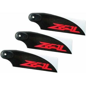 HFF ZEAL 3-Blade Carbon Fiber Tail Blades 105mm
