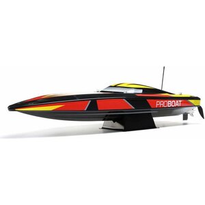 Proboat Sonicwake 36 V2 Self-Righting Brushless Deep-V RTR, Black / White