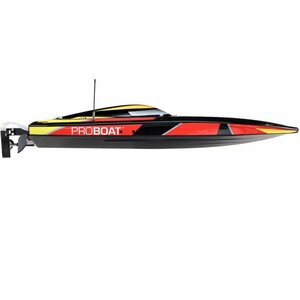 Proboat Sonicwake 36 V2 Self-Righting Brushless Deep-V RTR, Black / White