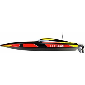 Proboat Sonicwake 36 V2 Self-Righting Brushless Deep-V RTR, Black / White