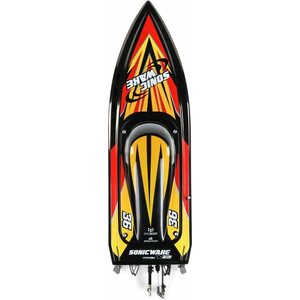 Proboat Sonicwake 36 V2 Self-Righting Brushless Deep-V RTR, Black / White
