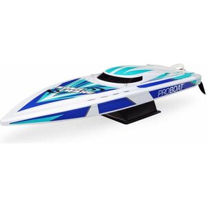 Proboat Sonicwake 36 V2 Self-Righting Brushless Deep-V RTR, Black / White