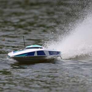 Proboat Sonicwake 36 V2 Self-Righting Brushless Deep-V RTR, Black / White