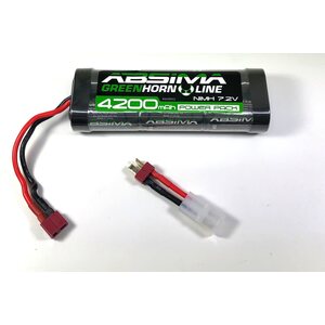 Absima Greenhorn V2 NiMH 7.2V 4200 (T-Plug + Tamiya Adaptor)
