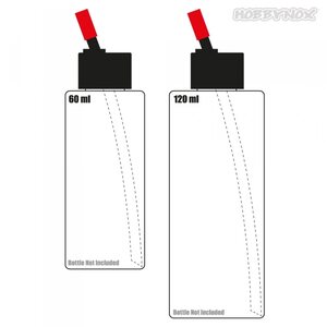Hobbynox Airbrush Bottle Adapter for 60ml/120ml (1)