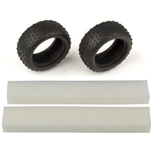 Team Associated 21550 Wide Mini Pin Tires, with inserts