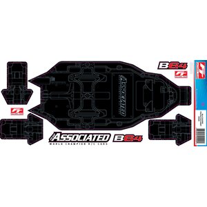 Team Associated 91999 RC10B6.4 FT Chassis Protective Sheet, +3mm, printed