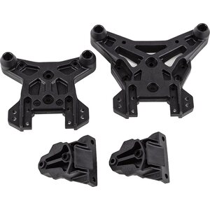 Team Associated 25909 RIVAL MT8 Shock Towers and Center Brace Mounts