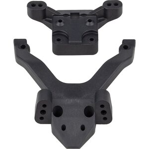 Team Associated 91972 RC10B6.4 FT Top Plate and Ballstud Mount, carbon