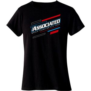 Team Associated 97028 Team Associated Women's WC21 T-Shirt, black, S