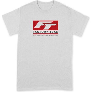 Team Associated SP161L Factory Team Logo T-shirt, white, L