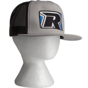 REEDY 97078 Reedy 2022 Trucker Hat, Flat Bill, silver/black