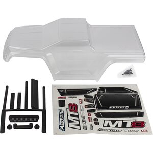 Team Associated 25922 RIVAL MT8 Body Set, clear