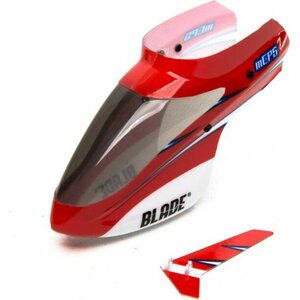 Blade BLH5103 Complete Red Canopy w/Vertical Fin: mCP S