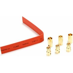 EFlite EFLA266 Gold Bullet Connector Set, 6.5mm (3)