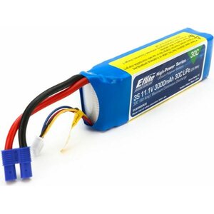 EFlite EFLB30003S30 3000mAh 3S 11.1V 30C LiPo, 12AWG EC3