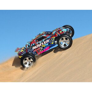 Traxxas 37054-1P Rustler 2WD 1/10 RTR TQ, Courtney Force / Pink